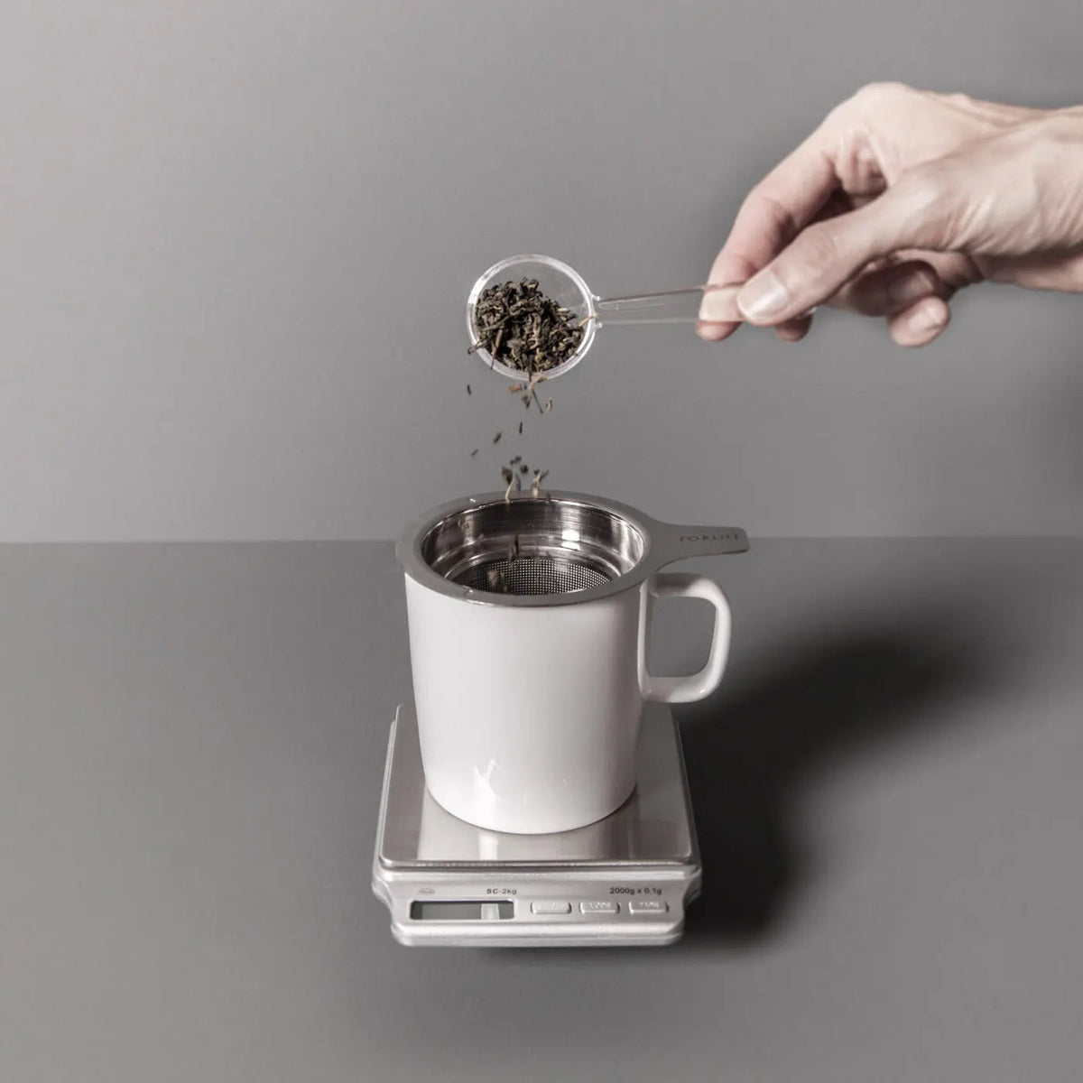 Precision tea scale – view 2