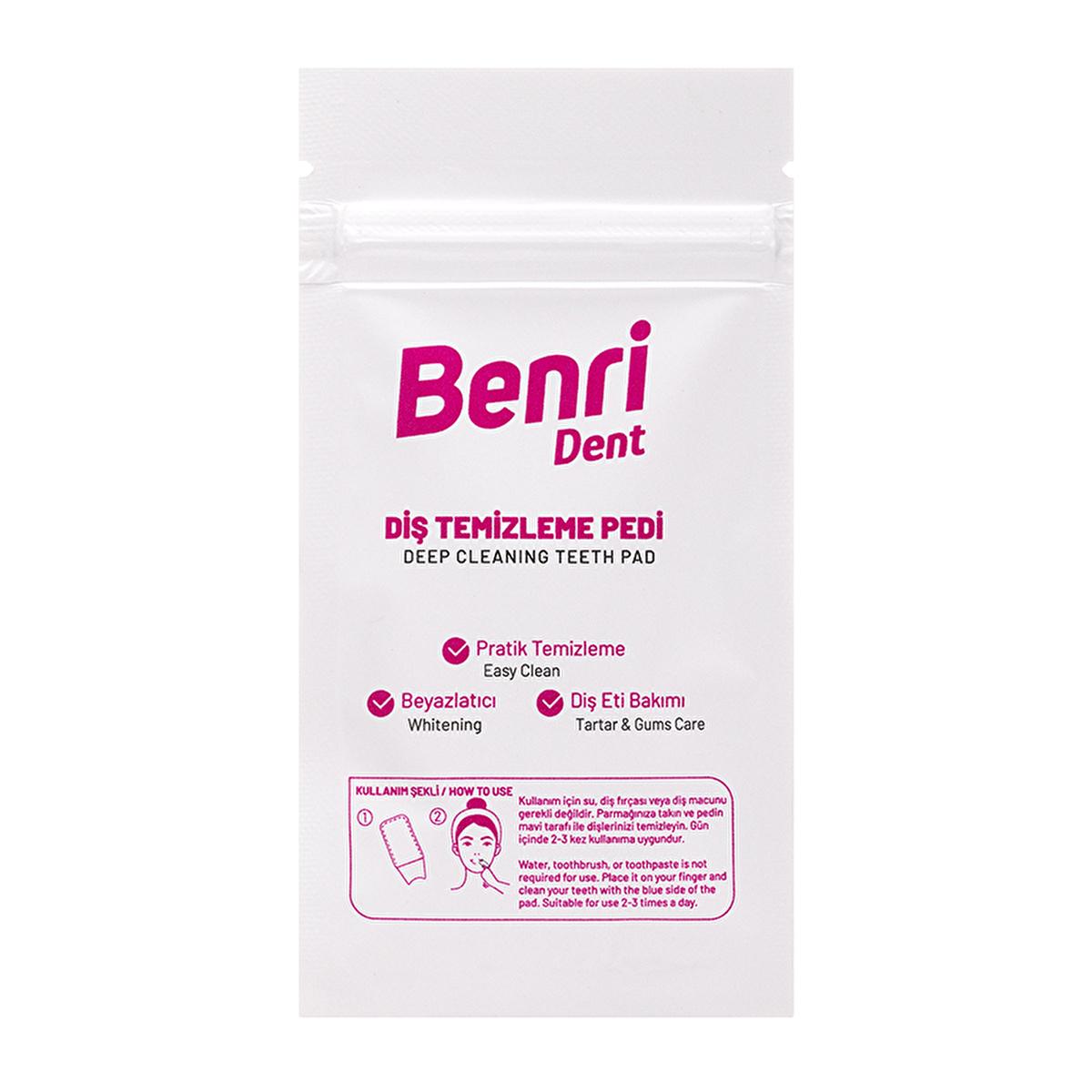 Benri Dent: Portable Dental Cleaning Pads - On-The-Go Teeth Cleaning & Fresh Breath Wipes - Disposable Menthol Infused for Travel & Convenience by Beauty Care Bag