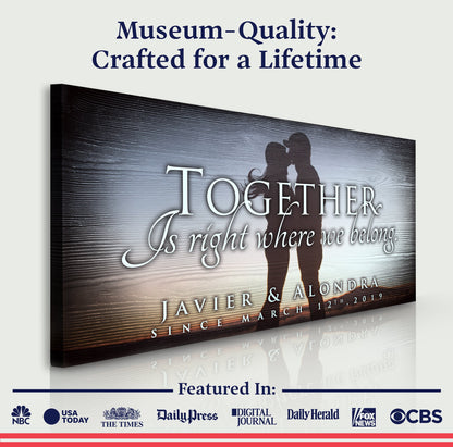 Together Sign V by Tailored Canvases