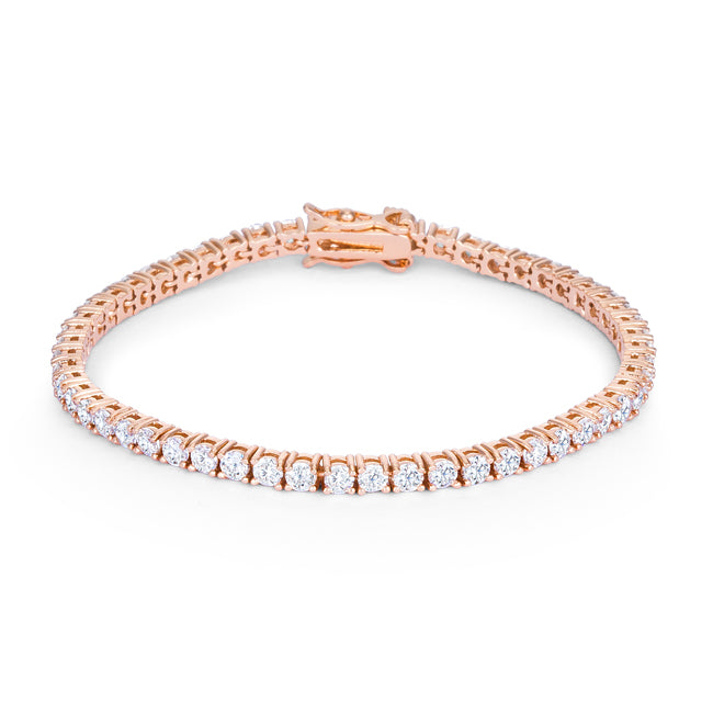 5.75 ct cubic zirconia tennis bracelet, pink color option, by Avera Group