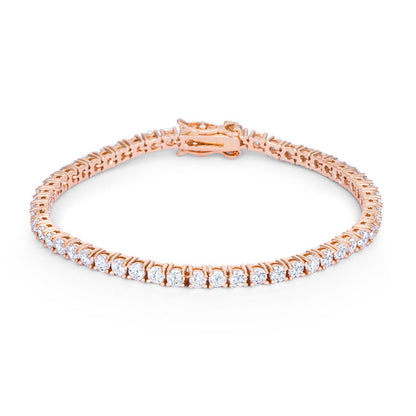 5.75 ct cubic zirconia tennis bracelet, pink color option, by Avera Group