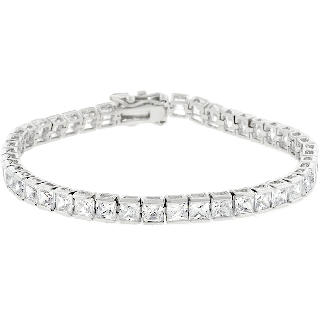 CZ Tone Tennis Bracelet by Avera Group