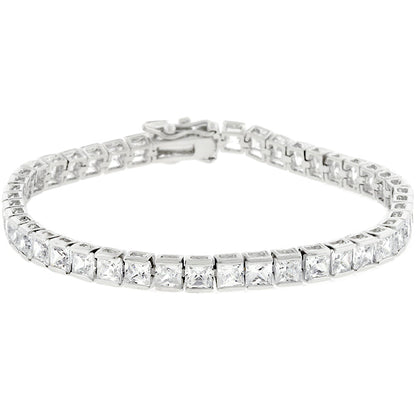 CZ Tone Tennis Bracelet by Avera Group