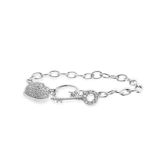 Heart and Key Bracelet by Avera Group