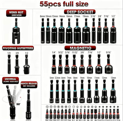 MagniDrive 55PC Nut Driver Set by V.I.P Digital Presence