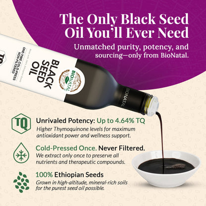 Ethiopian Black Seed Oil 16oz (GLASS) by BioNatal