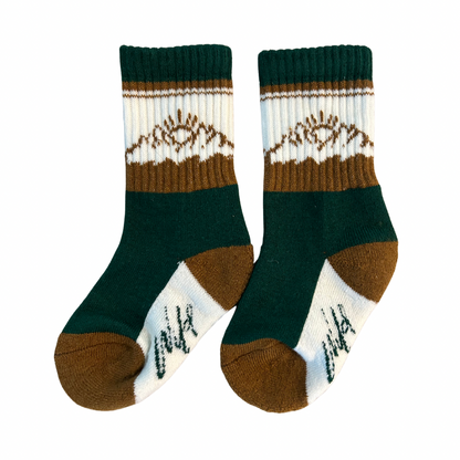 Green Boot socks “Wild” Merino Wool by Keep the Littles Wild