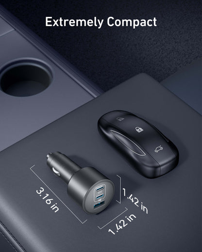 Anker Nano Car Charger (167.5W, 3 Ports) by Anker