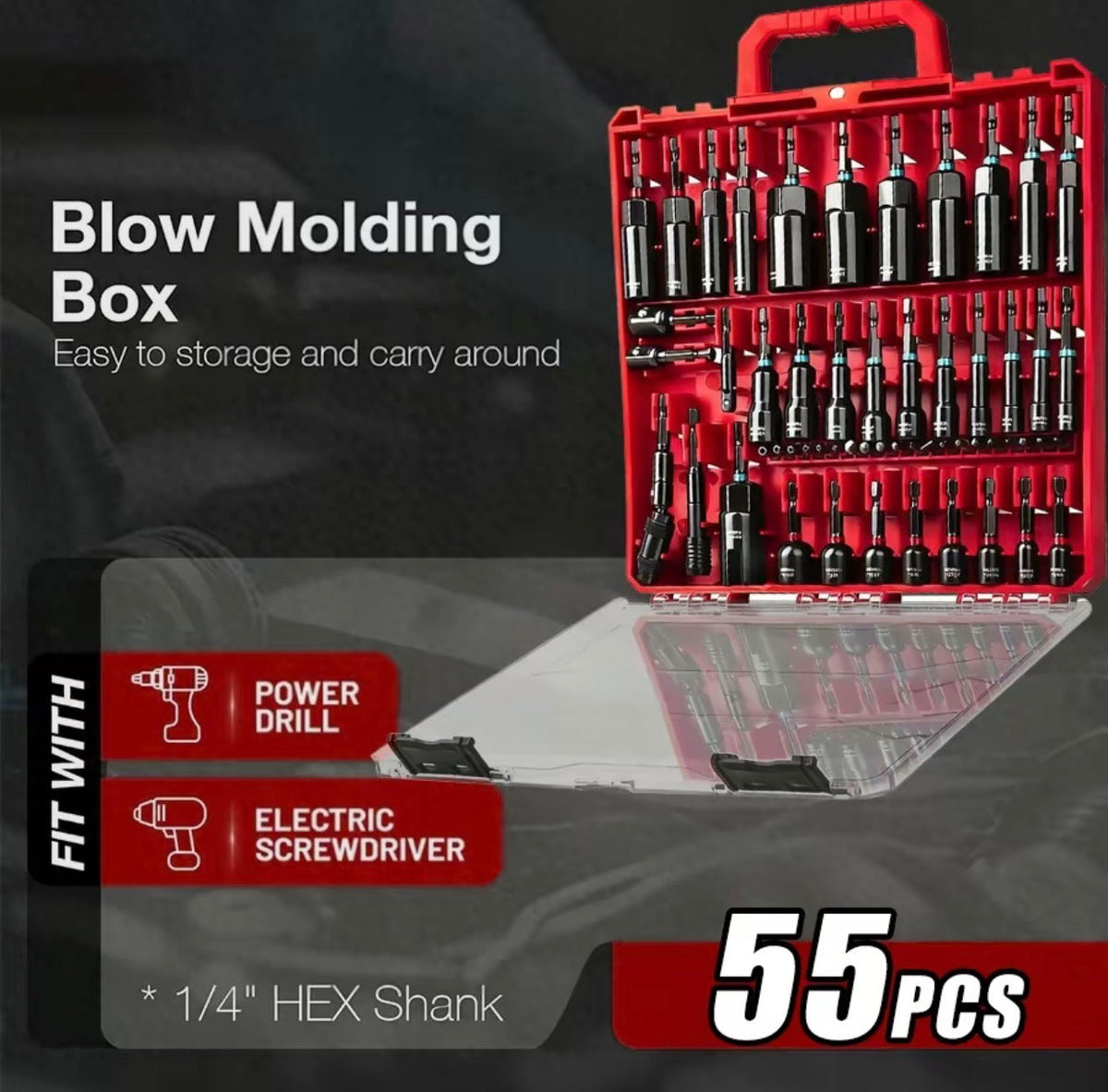MagniDrive 55PC Nut Driver Set by V.I.P Digital Presence