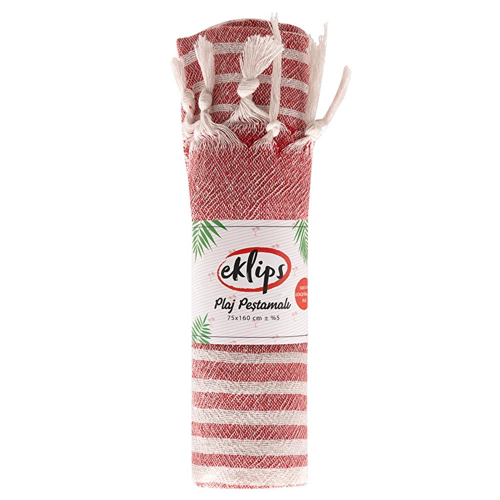 Eklips Red Turkish Pestemal Towel Lightweight Cotton UF009 by Beauty Care Bag