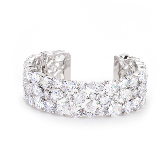 Bejeweled Cubic Zirconia Cuff by Avera Group