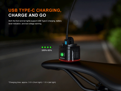 Fenix BC28R Smart Head & Tail Bike Light Combo by Fenix Store