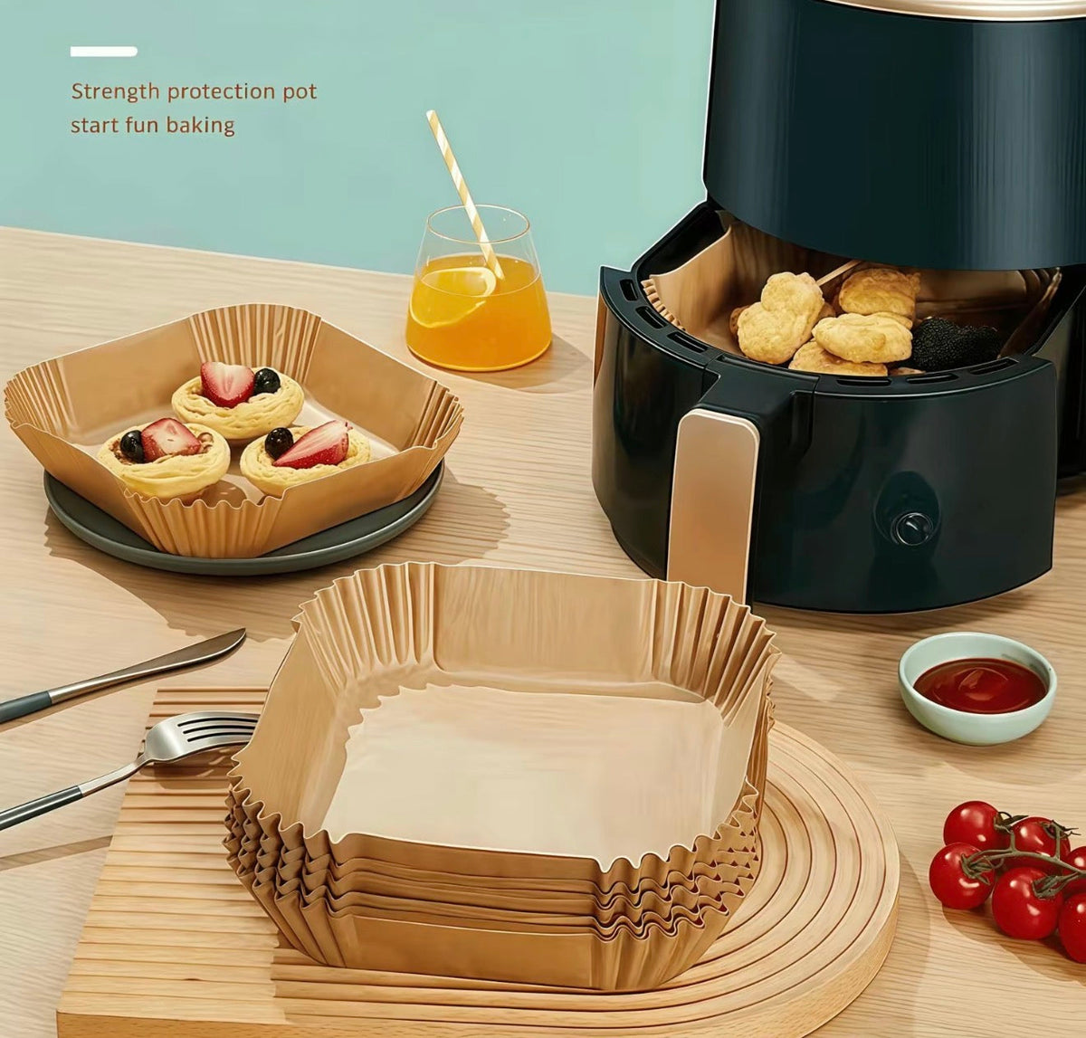 CleanBake Air Fryer Liners by V.I.P Digital Presence