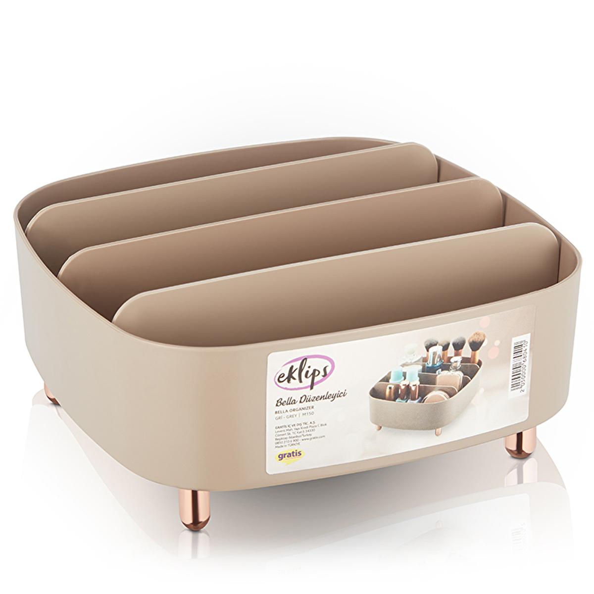 Eklips Bella Cosmetic Organizer: Stylish Makeup Storage for Vanity, Bathroom & Desk - Declutter with Elegant Design by Beauty Care Bag