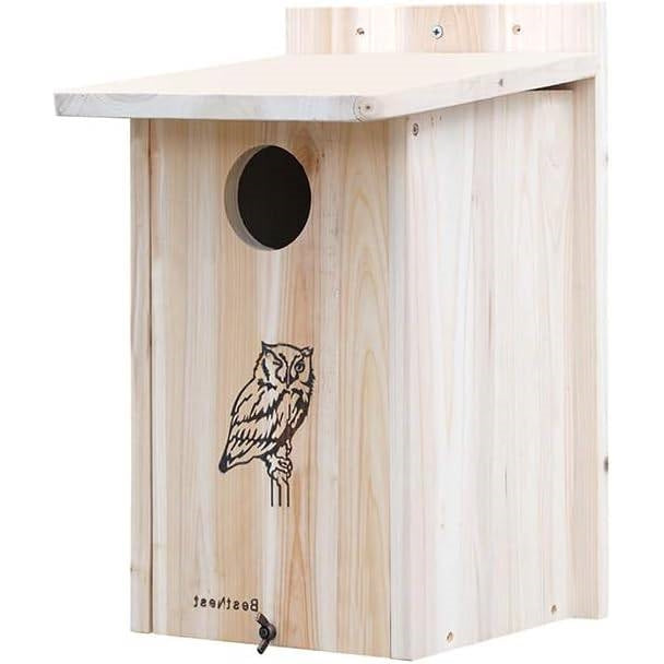 Sturdy Wood Bird House for Owls and Kestrels by HomePacific