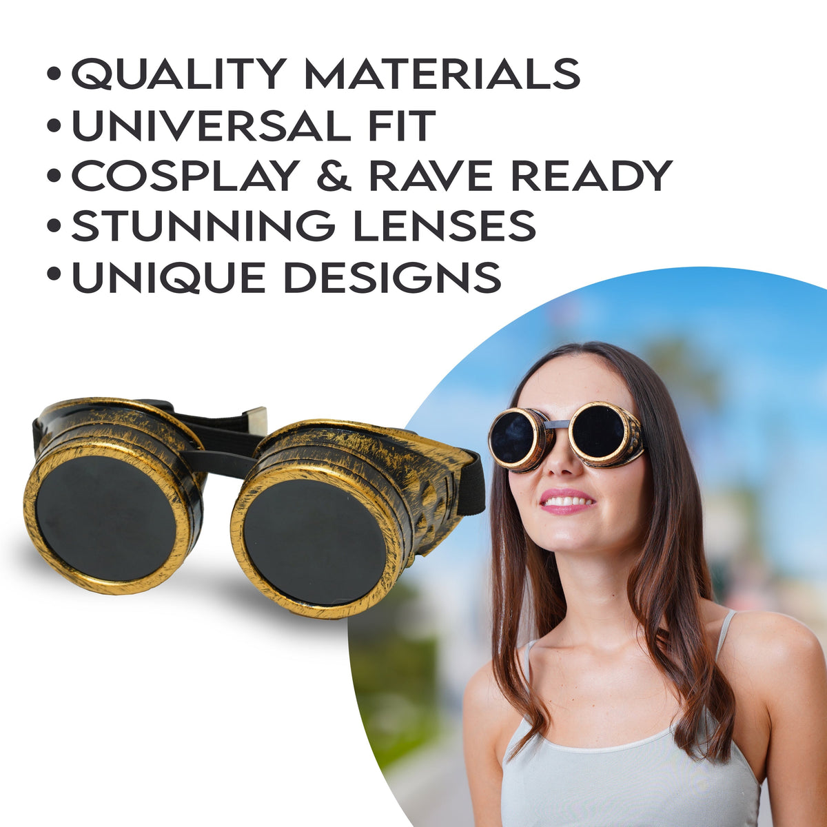 Steampunk Goggles and Kaleidoscope Glasses by SoJourner