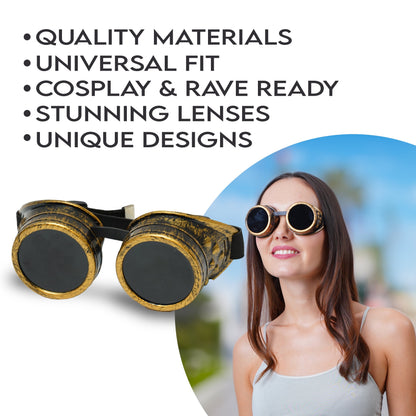 Steampunk Goggles and Kaleidoscope Glasses by SoJourner