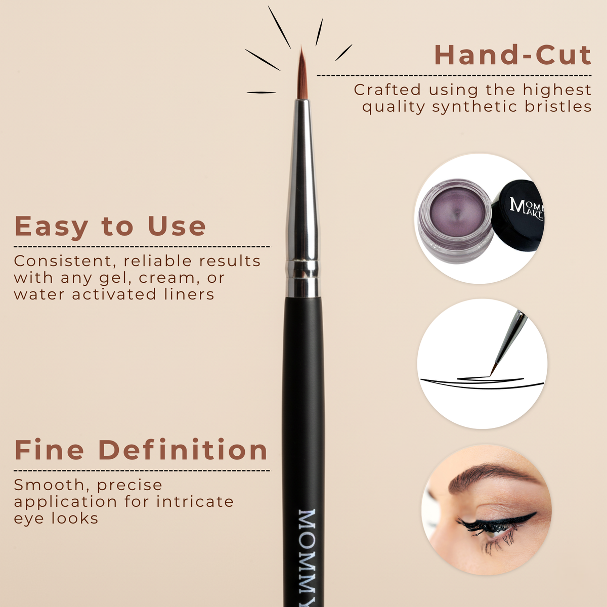 Pointed eyeliner brush – view 2