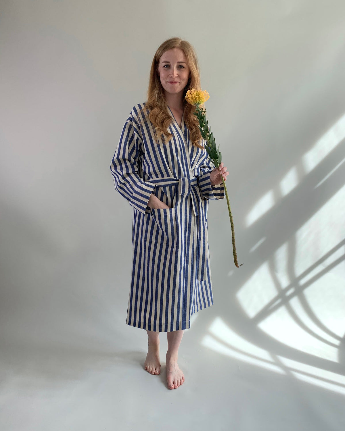 Handwoven Bathrobe Ole | Blue by Blue Helios