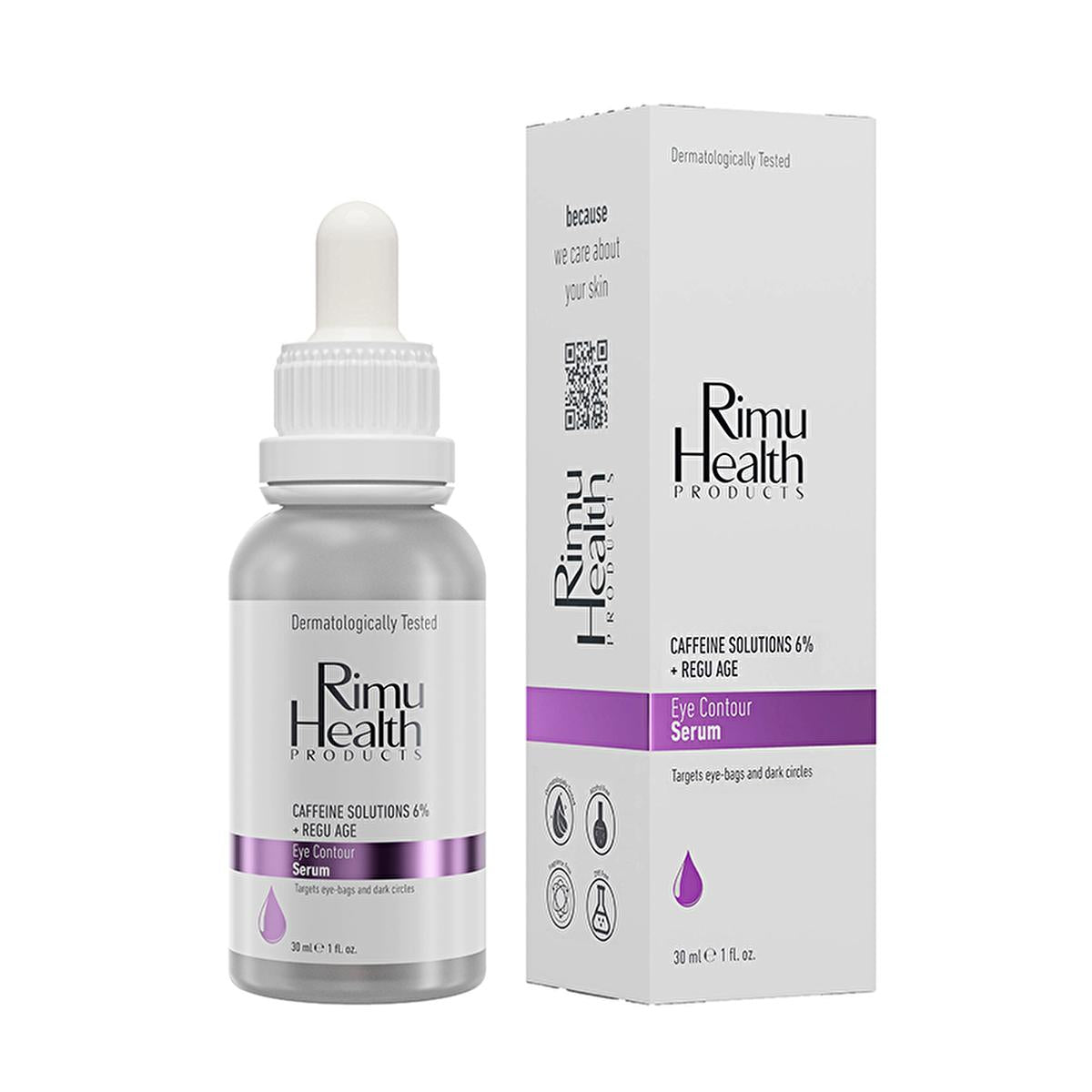 Rimu Health: Advanced Caffeine & Hyaluronic Acid Eye Serum Ð Reduce Dark Circles, Puffiness & Wrinkles | Brightening & Anti-Aging Formula by Beauty Care Bag