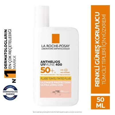 La Roche Posay Anthelios UVmune Fluid Tinted Sunscreen SPF50+ - Hypoallergenic, Non-Comedogenic, Water-Resistant by Beauty Care Bag