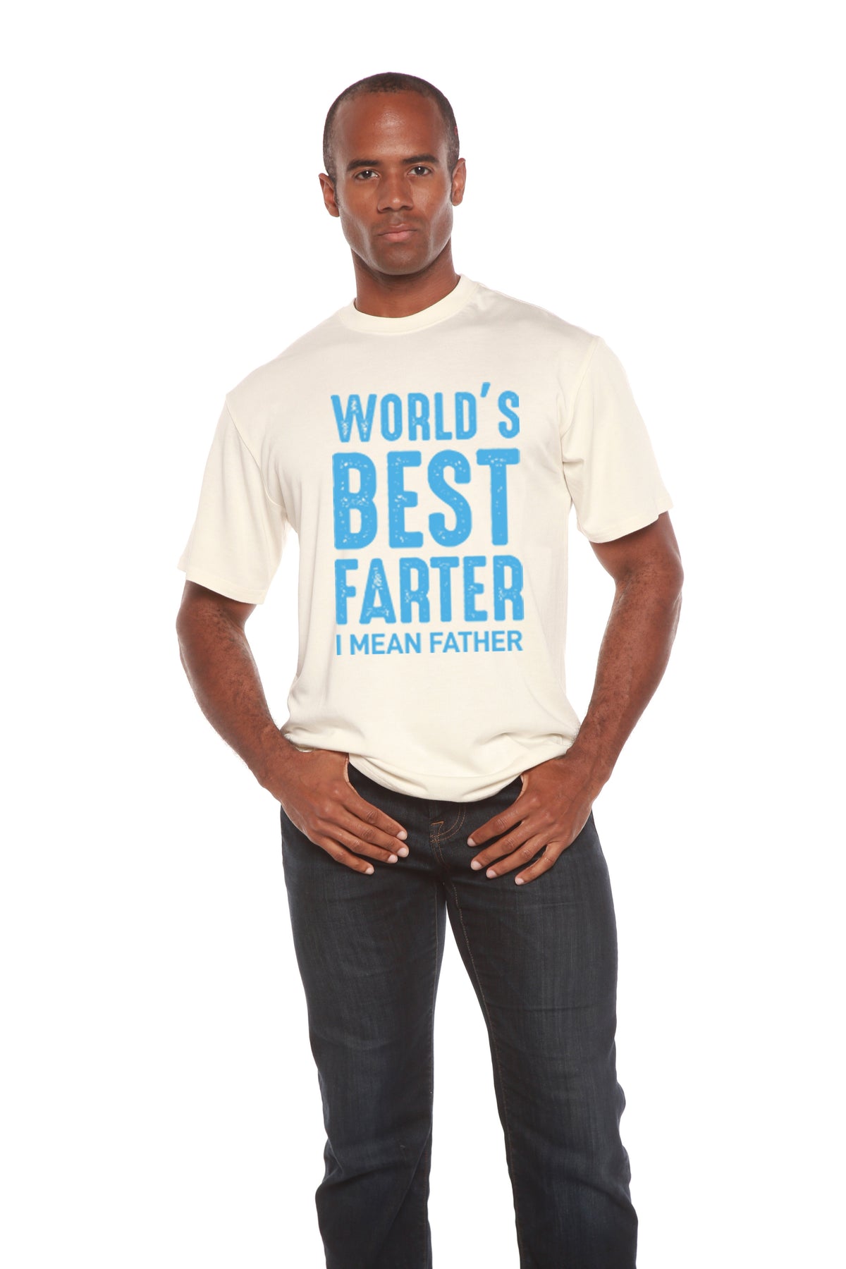 World's Best Farter men's bamboo graphic T-shirt – view 5