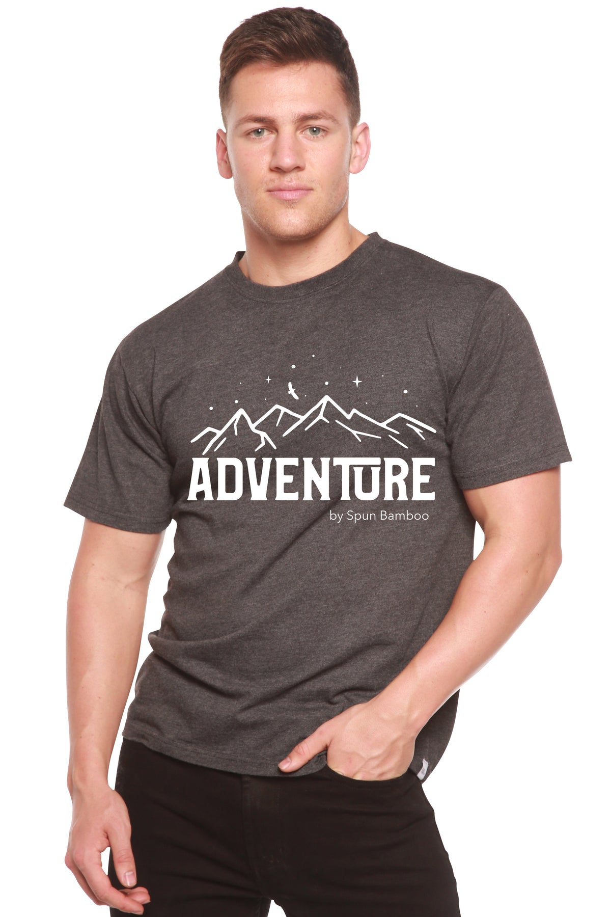 Adventure men's bamboo graphic T-shirt – view 4