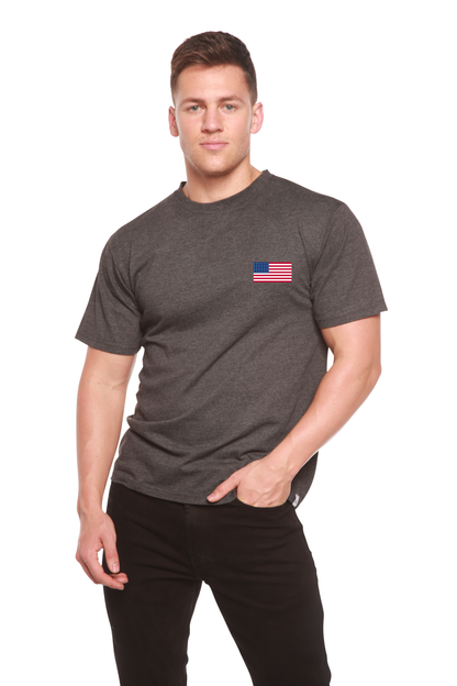 American Flag men's bamboo graphic T-shirt – view 4