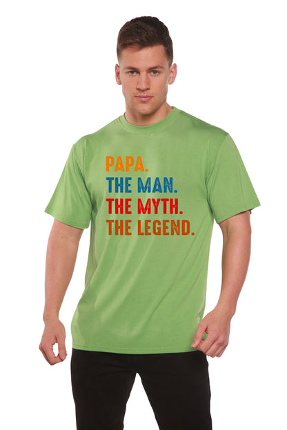 Papa, the Man, the Myth, the Legend men's bamboo graphic T-shirt – view 6