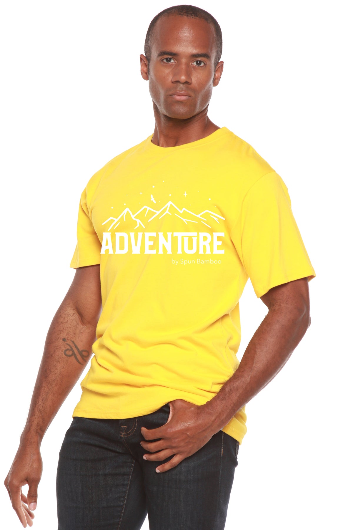 Adventure men's bamboo graphic T-shirt – view 5