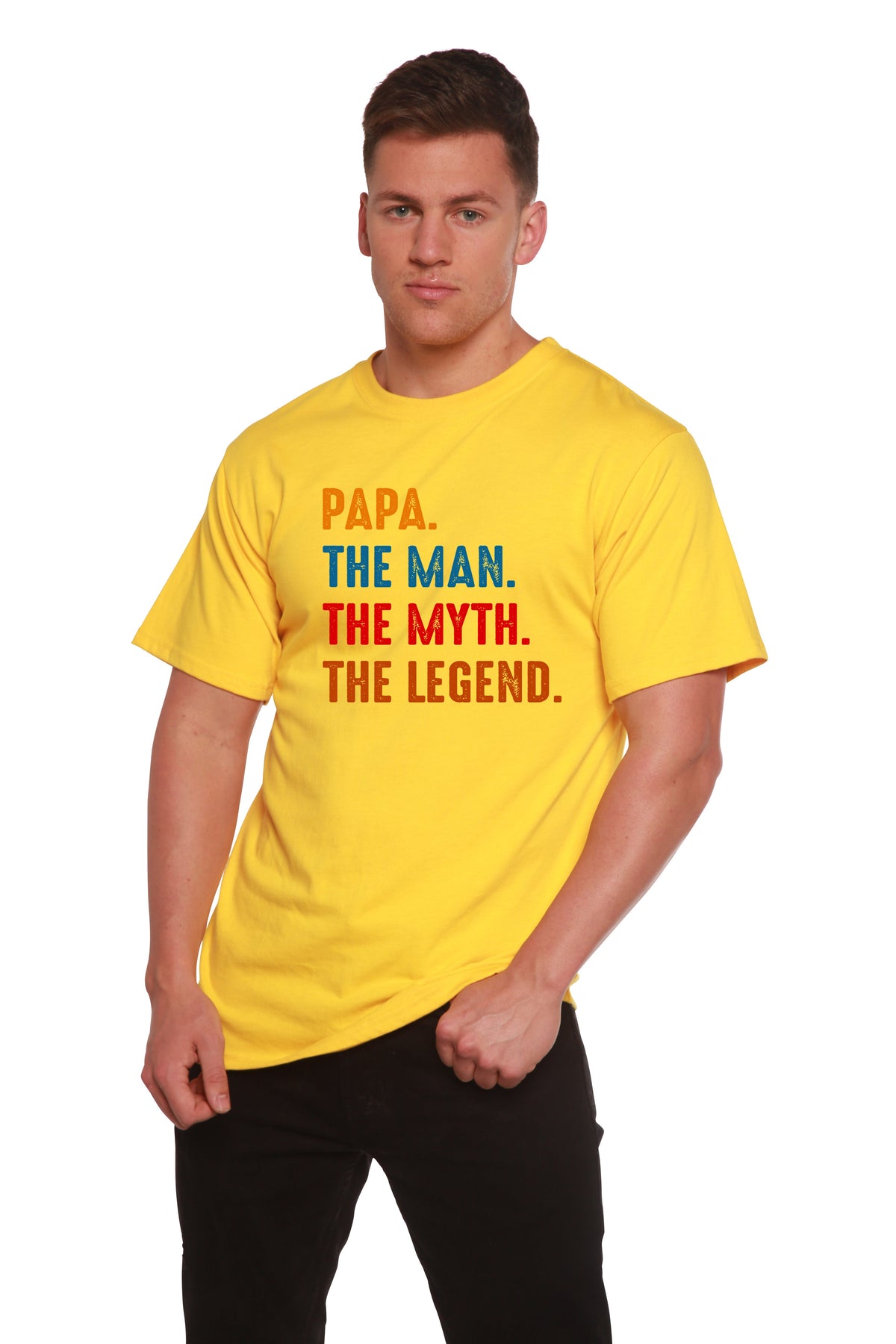 Papa, the Man, the Myth, the Legend men's bamboo graphic T-shirt – view 7