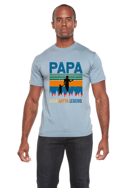 Papa Man, Myth, Legend men's short sleeve graphic T-shirt in bamboo viscose and organic cotton