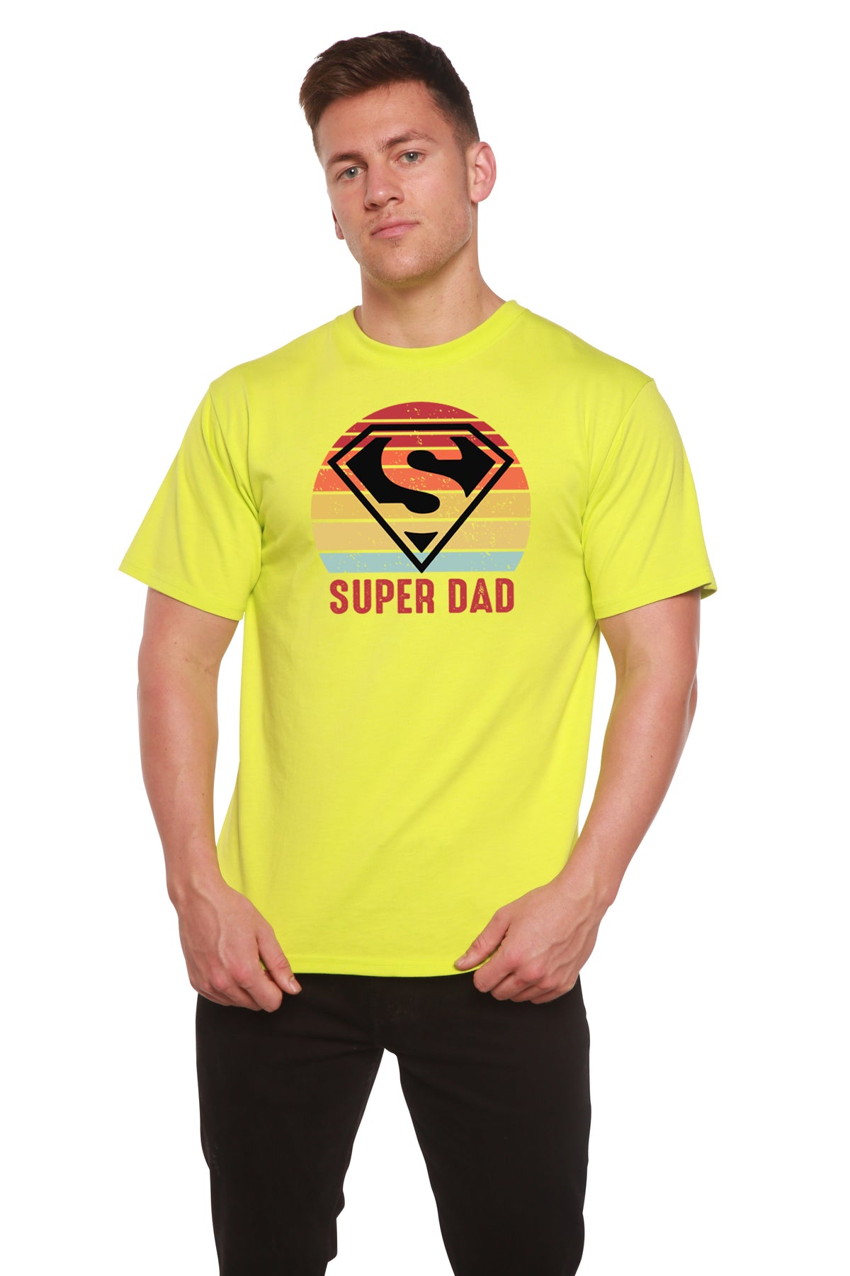 Super Dad men's bamboo graphic T-shirt – view 9