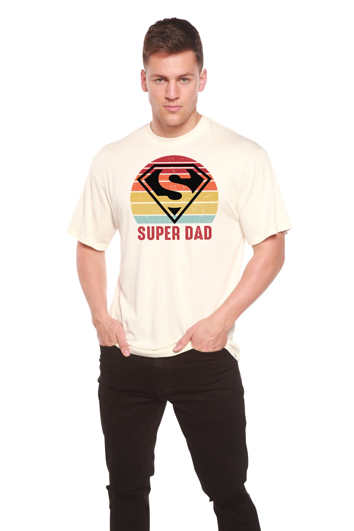 Super Dad men's bamboo graphic T-shirt – view 10