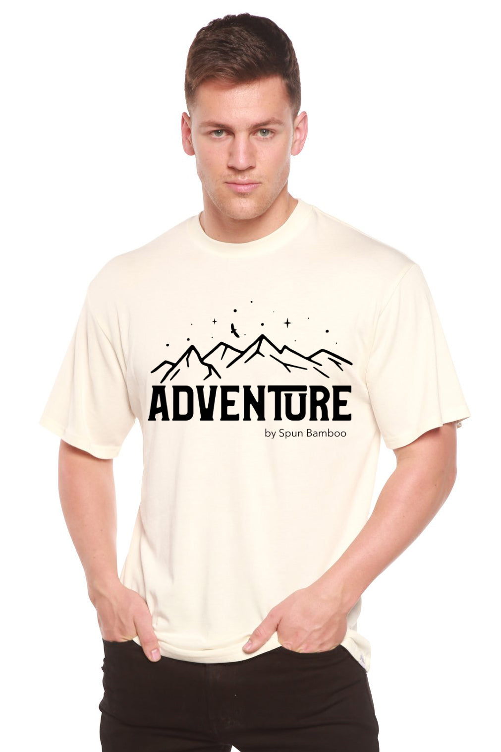 Adventure men's bamboo graphic T-shirt – view 8