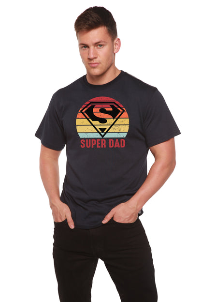 Super Dad men's short sleeve graphic T-shirt in bamboo viscose and organic cotton