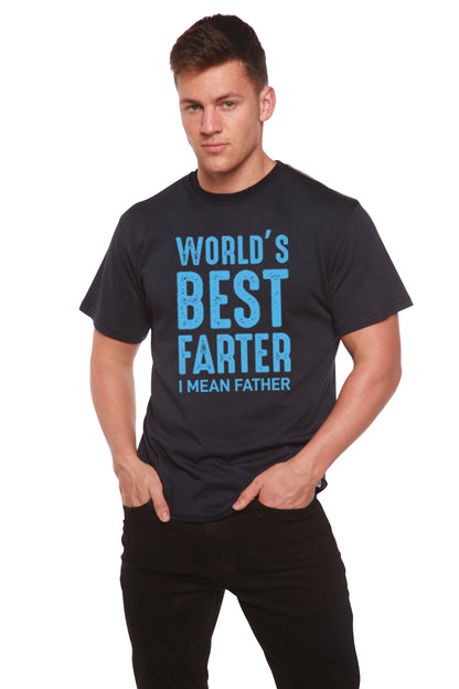 World's Best Farter men's bamboo graphic T-shirt – view 9