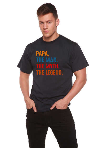Papa, the Man, the Myth, the Legend men's bamboo graphic T-shirt – view 10