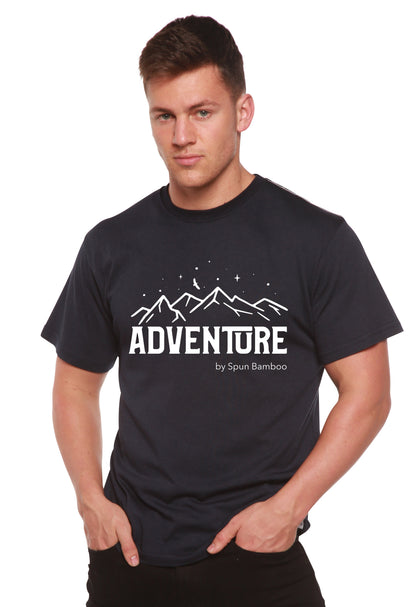 Adventure men's short sleeve graphic T-shirt in bamboo viscose and organic cotton