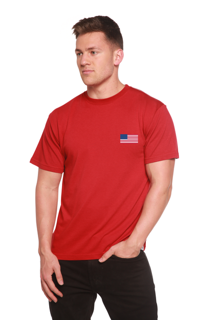 American Flag men's bamboo graphic T-shirt – view 11