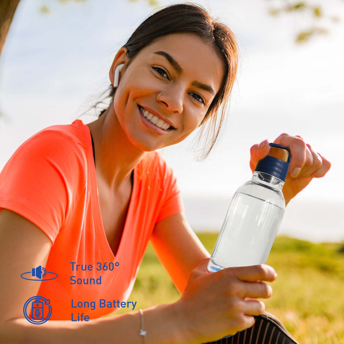 Water Bottle & Portable Wireless Speaker by the misfit market