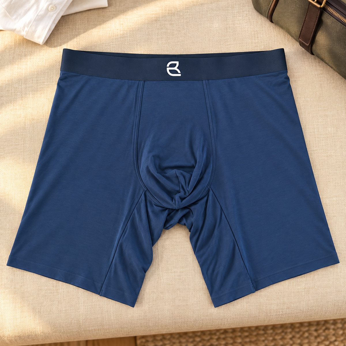 Men’s Seamless Anti-Chafe Long Boxer Brief by Breevar