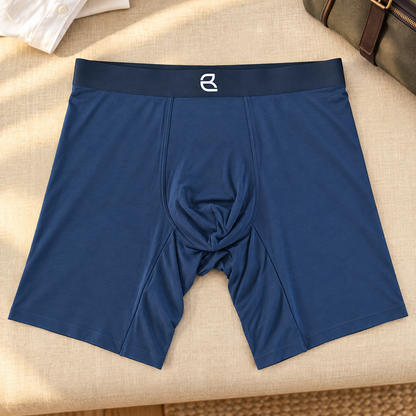 Men’s Seamless Anti-Chafe Long Boxer Brief by Breevar