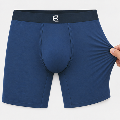 Men’s Seamless Anti-Chafe Long Boxer Brief by Breevar