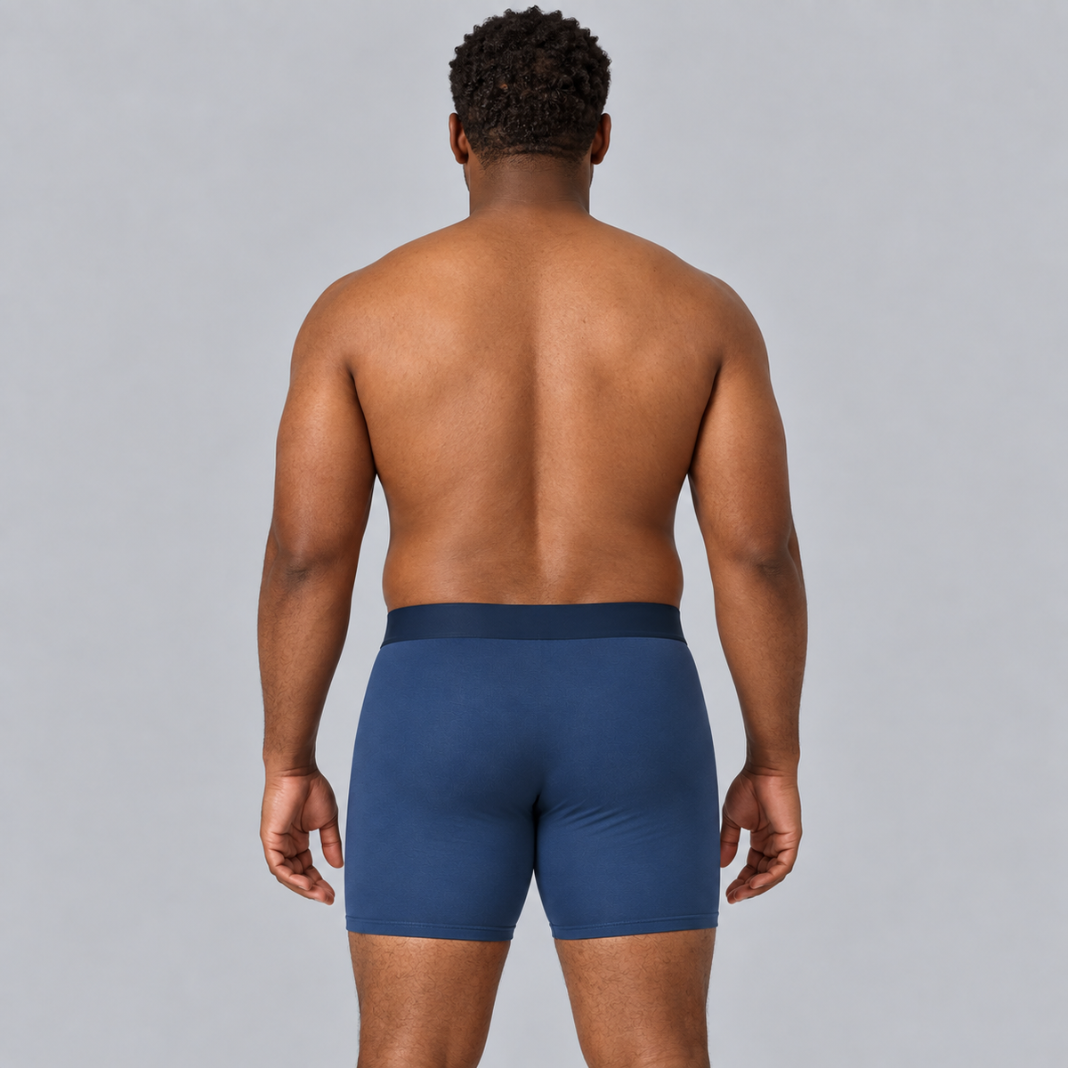 Men’s Seamless Anti-Chafe Long Boxer Brief by Breevar