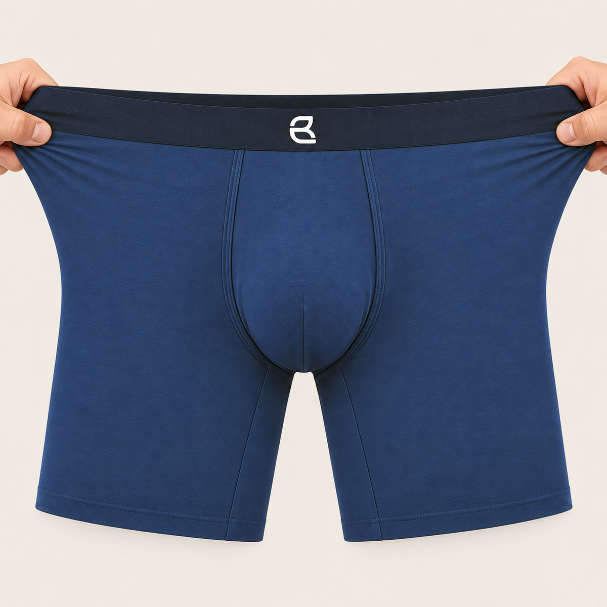 Men’s Seamless Anti-Chafe Long Boxer Brief by Breevar