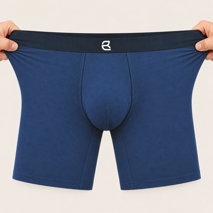 Men’s Seamless Anti-Chafe Long Boxer Brief by Breevar