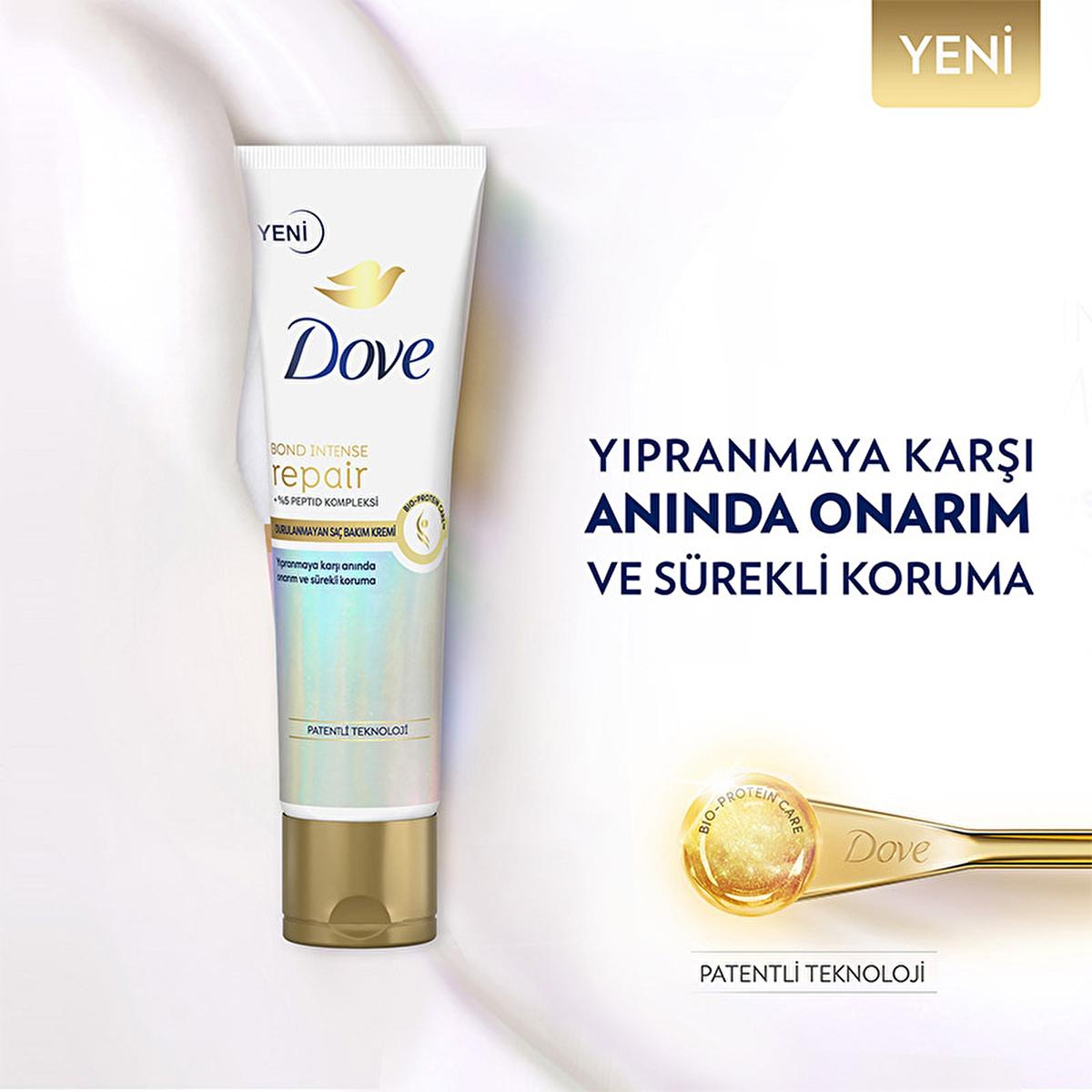 Dove Bond Intense Repair Leave-In Hair Conditioner: Reverse Damage, Peptide Repair & Heat Protection for Silky, Strong Hair by Beauty Care Bag