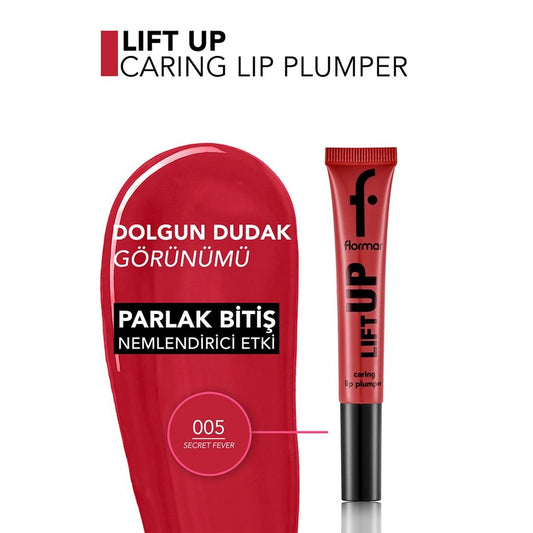 Flormar Lift Up Hyaluronic Acid Lip Plumper 005 Secret Fever 5ml by Beauty Care Bag