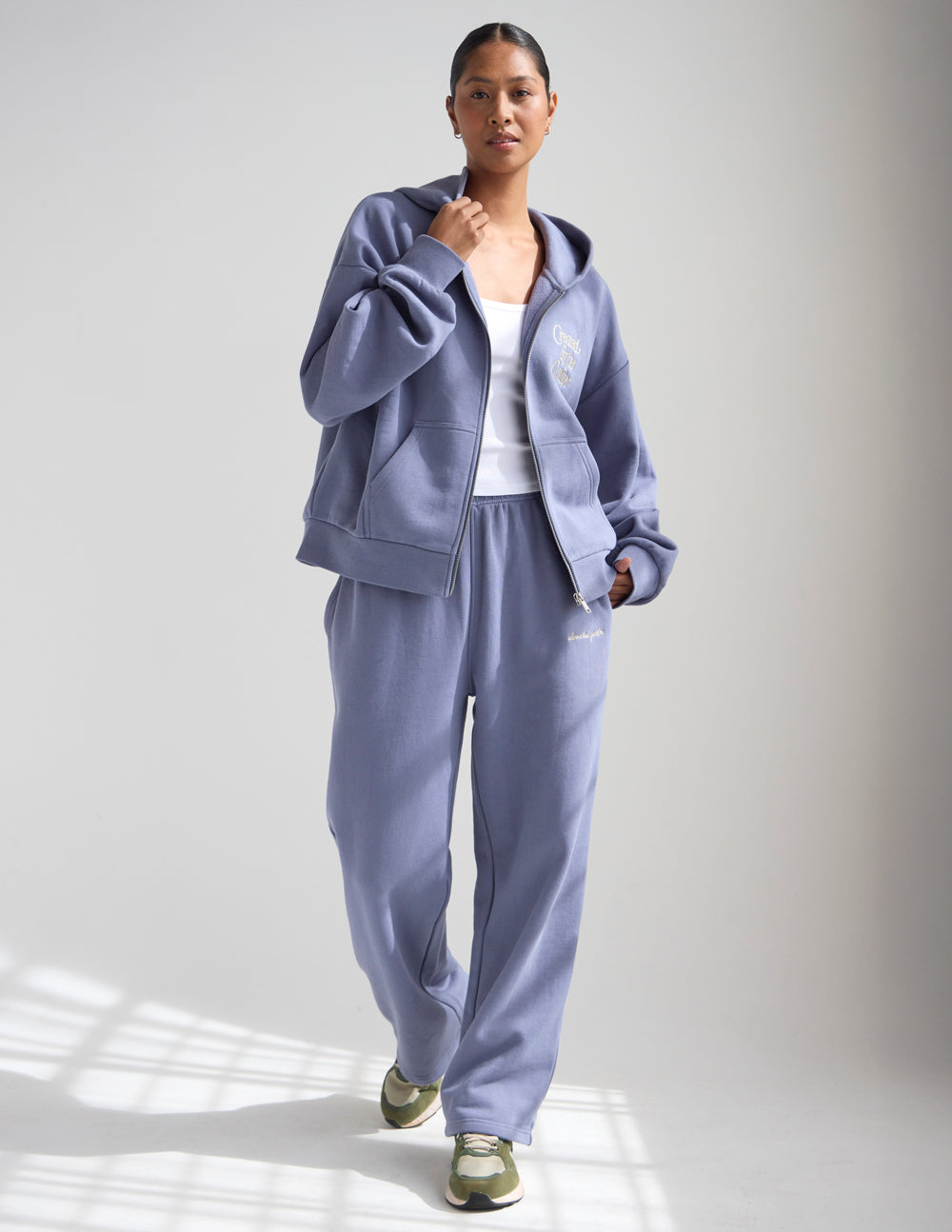 Basics Plum Wide Leg Sweatpant by Elevated Faith